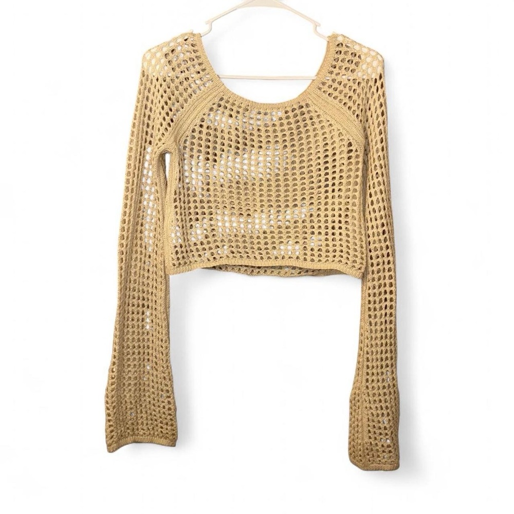 Urban Outfitters Cream Knit Crop Top - Picture 4 of 9